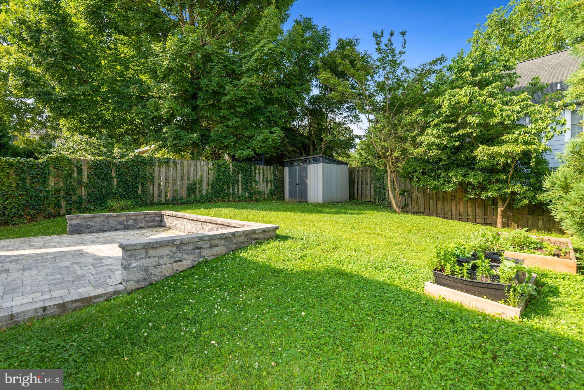 4724 River Road Bethesda, MD 20816 - Photo 38 of 42 Back yard with storage shed