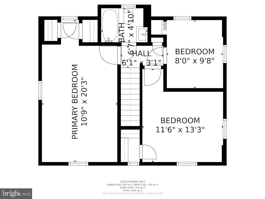 4724 River Road Bethesda, MD 20816 - Photo 41 of 42 Upper Level Floor Plan