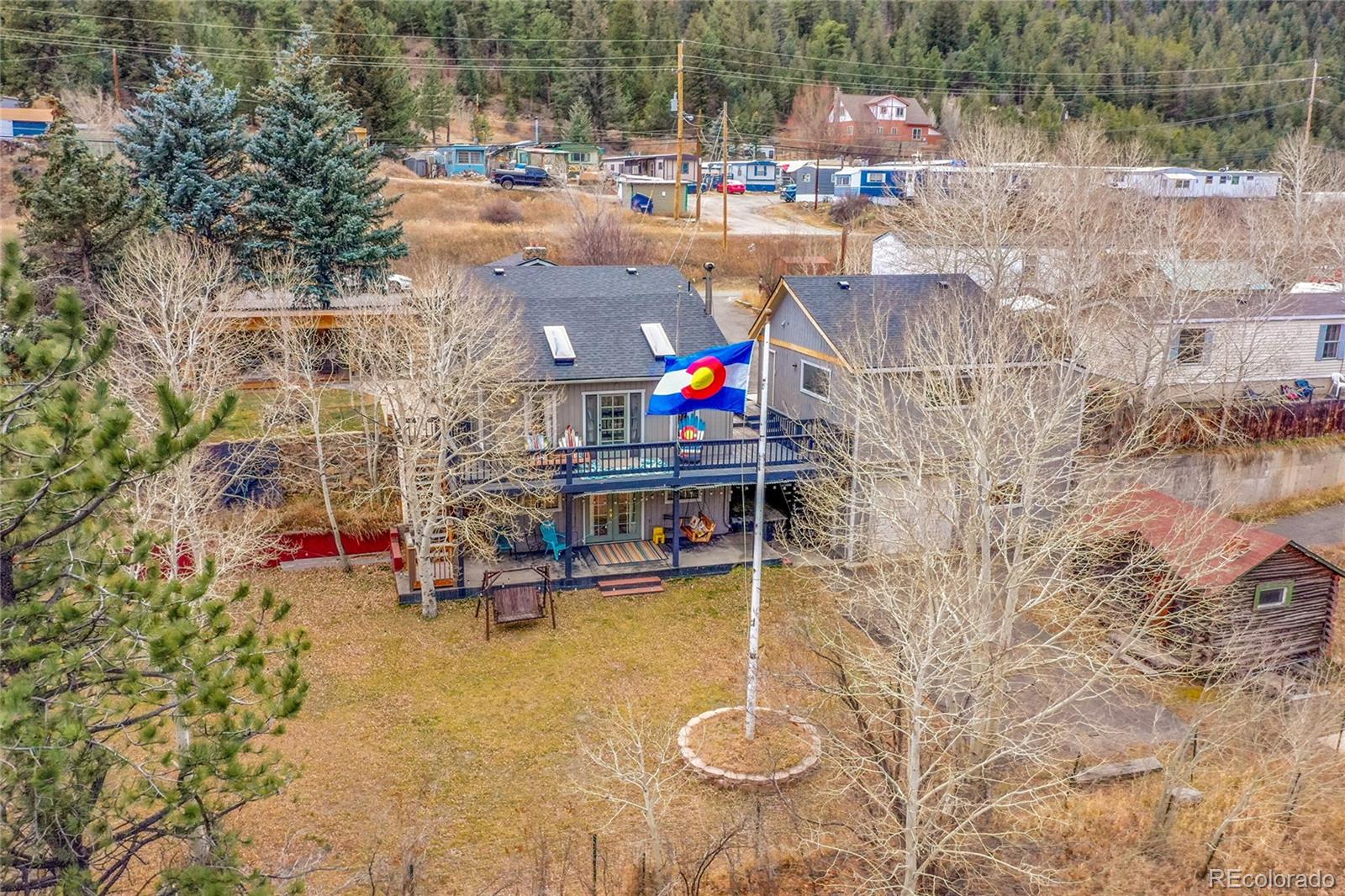 3645 Stanley Road Dumont, CO 80436 - Photo 33 of 39 a view of swimming pool with outdoor seating