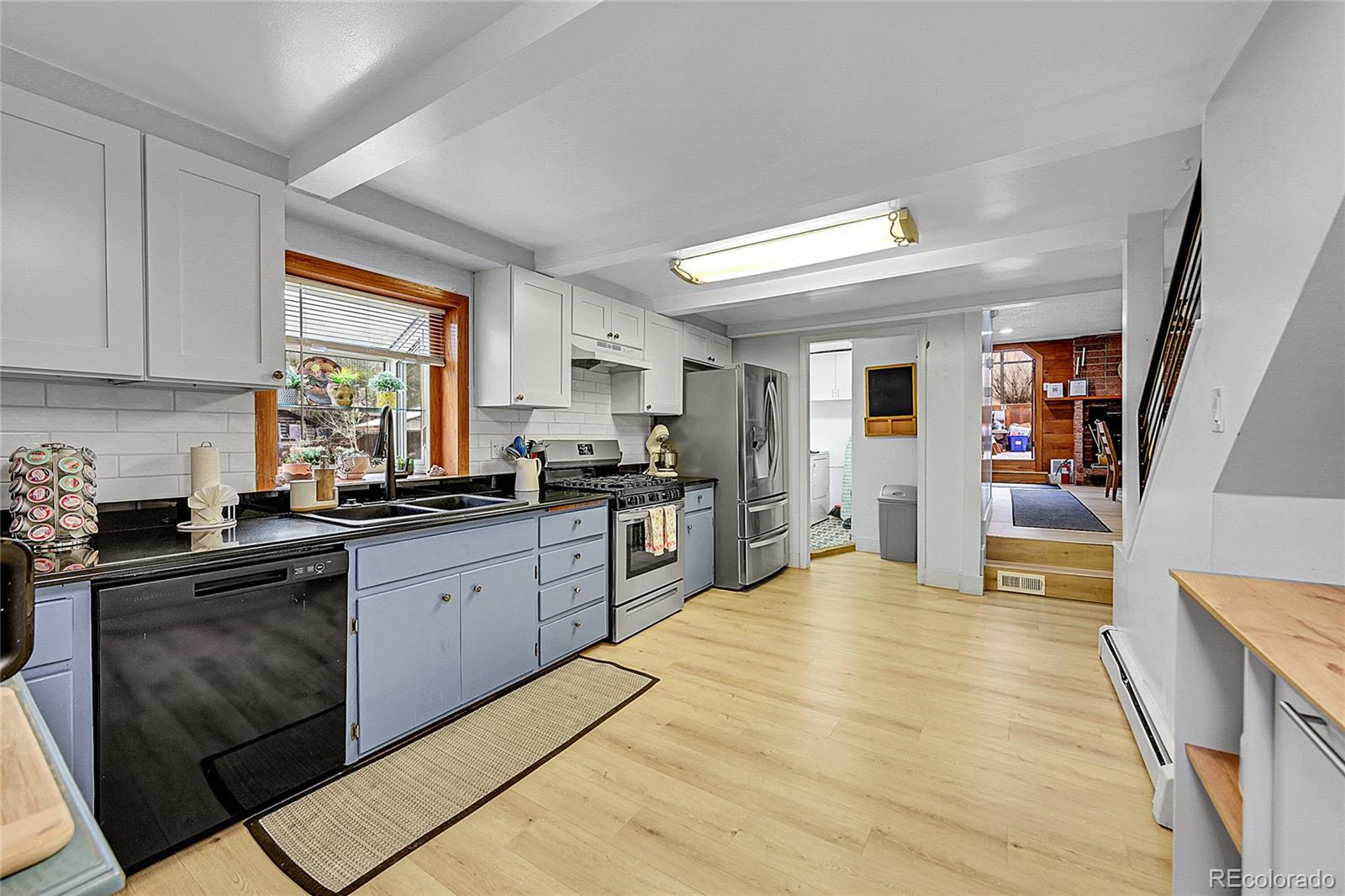 3645 Stanley Road Dumont, CO 80436 - Photo 6 of 40 a kitchen with granite countertop lots of counter top space and stainless steel appliances