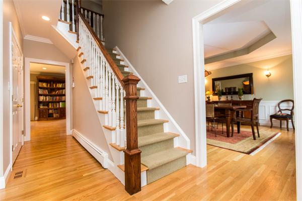 37 Marshall Road Wellesley, MA 02482 - Photo 3 of 23 a view of entryway and hall with wooden floor