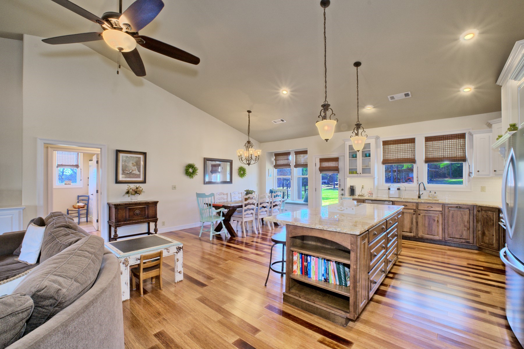 285 Cart Bayou Lane Many, LA 71449 - Photo 27 of 48 Open concept--Kitchen and dining