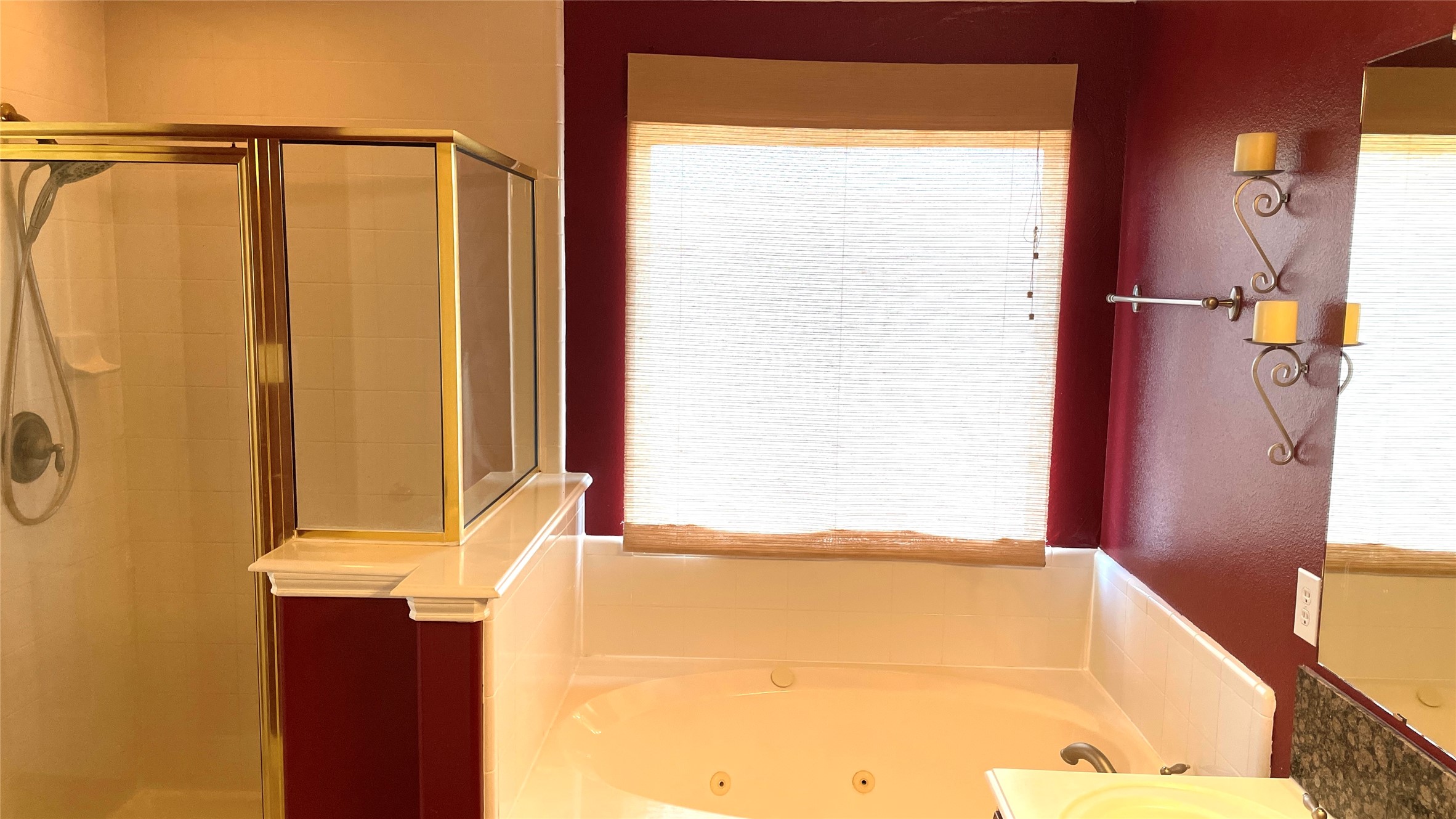 3518 Ewing Drive Manvel, TX 77578 - Photo 41 of 50 a bathroom with a bathtub and a shower