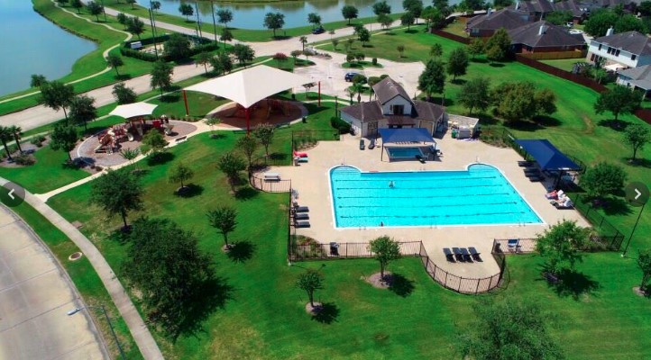 3518 Ewing Drive Manvel, TX 77578 - Photo 47 of 50 an aerial view of a house with garden