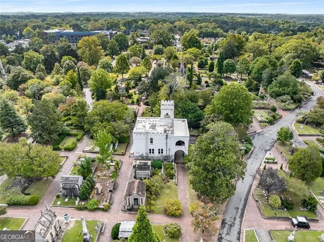 a view of a building with city view