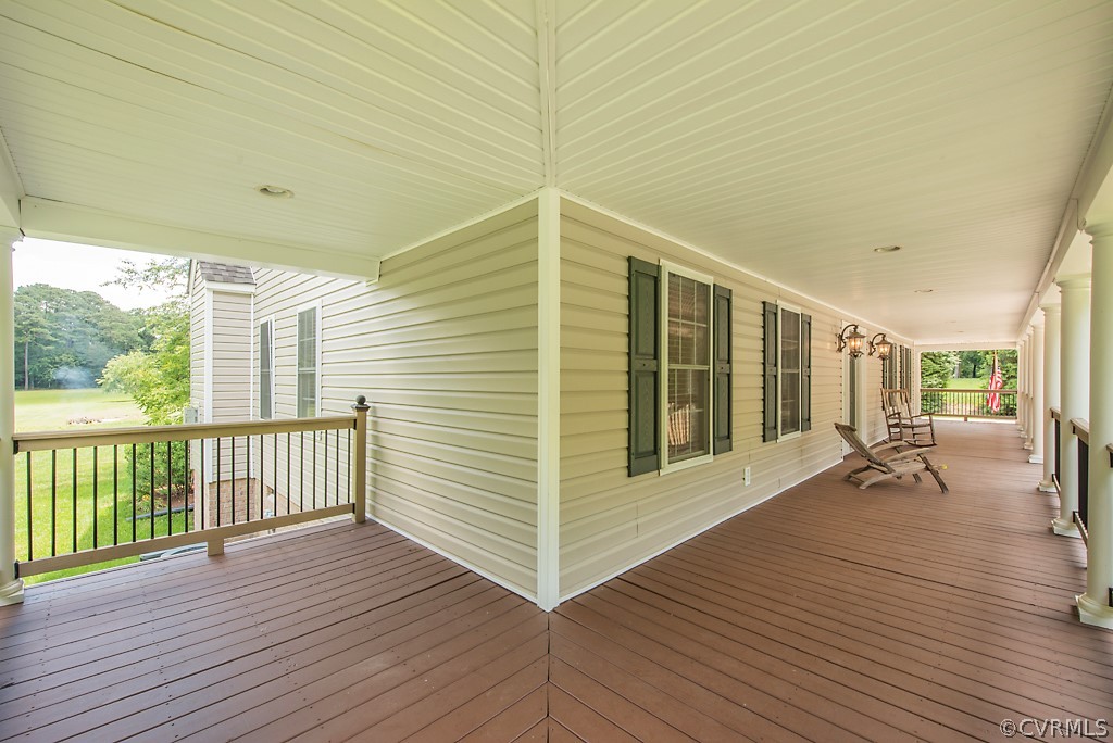 11710 Taplow Road Midlothian, VA 23112 - Photo 13 of 48 a view of a balcony with wooden floor