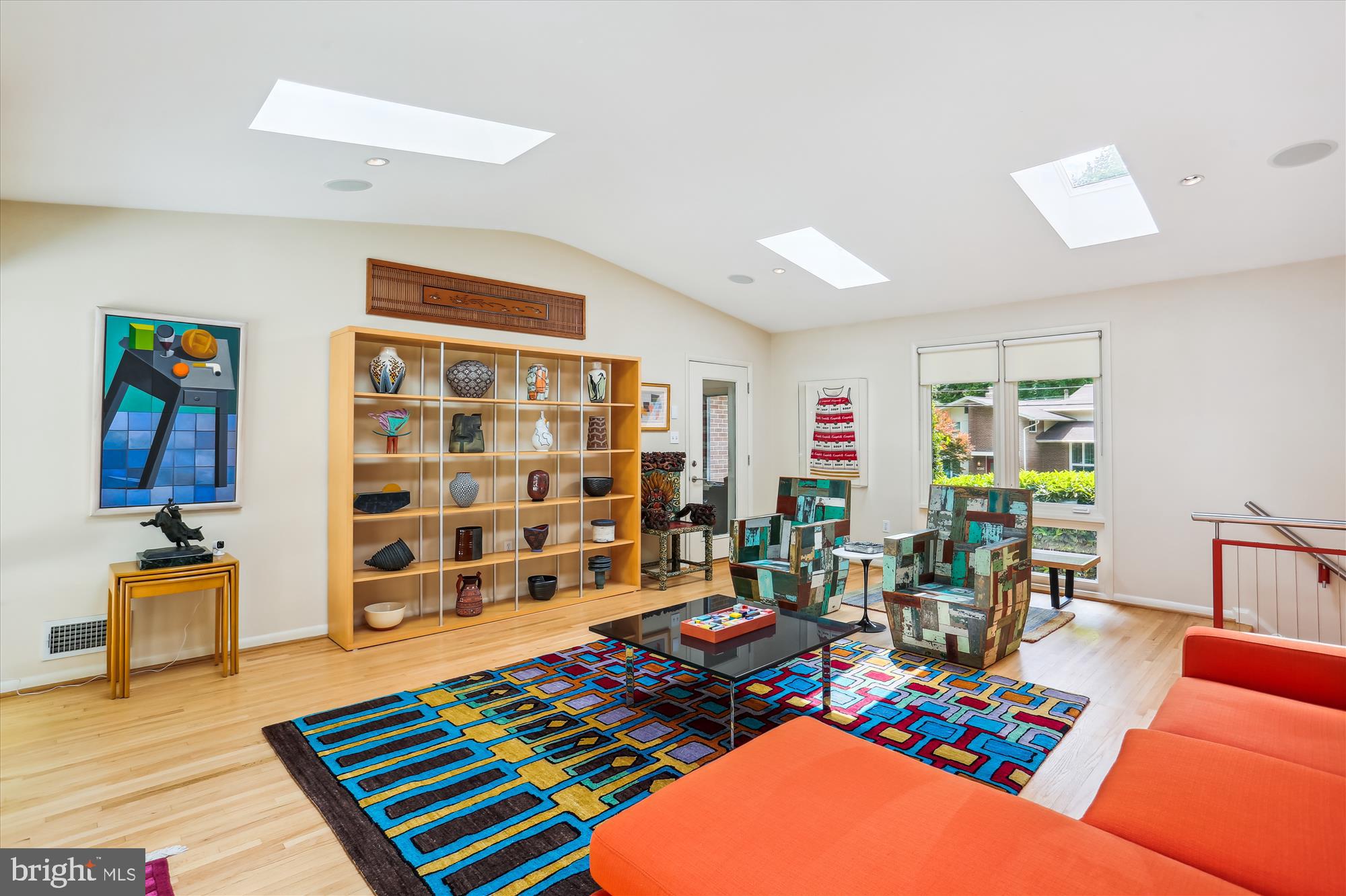 9517 Starmont Road Bethesda, MD 20817 - Photo 18 of 65 Living Room with Skylights