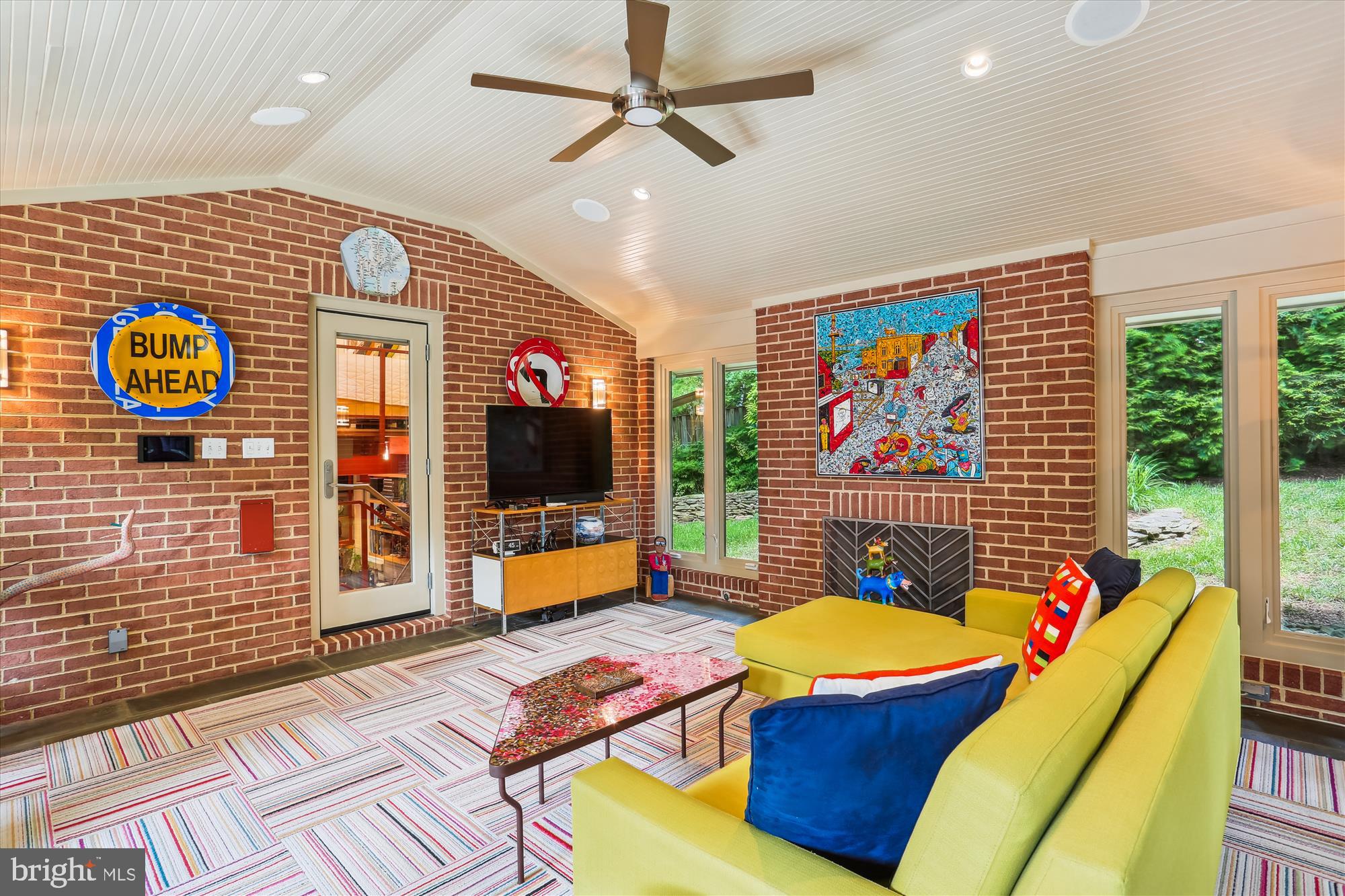 9517 Starmont Road Bethesda, MD 20817 - Photo 21 of 65 Heated Sunroom Opens to the Library