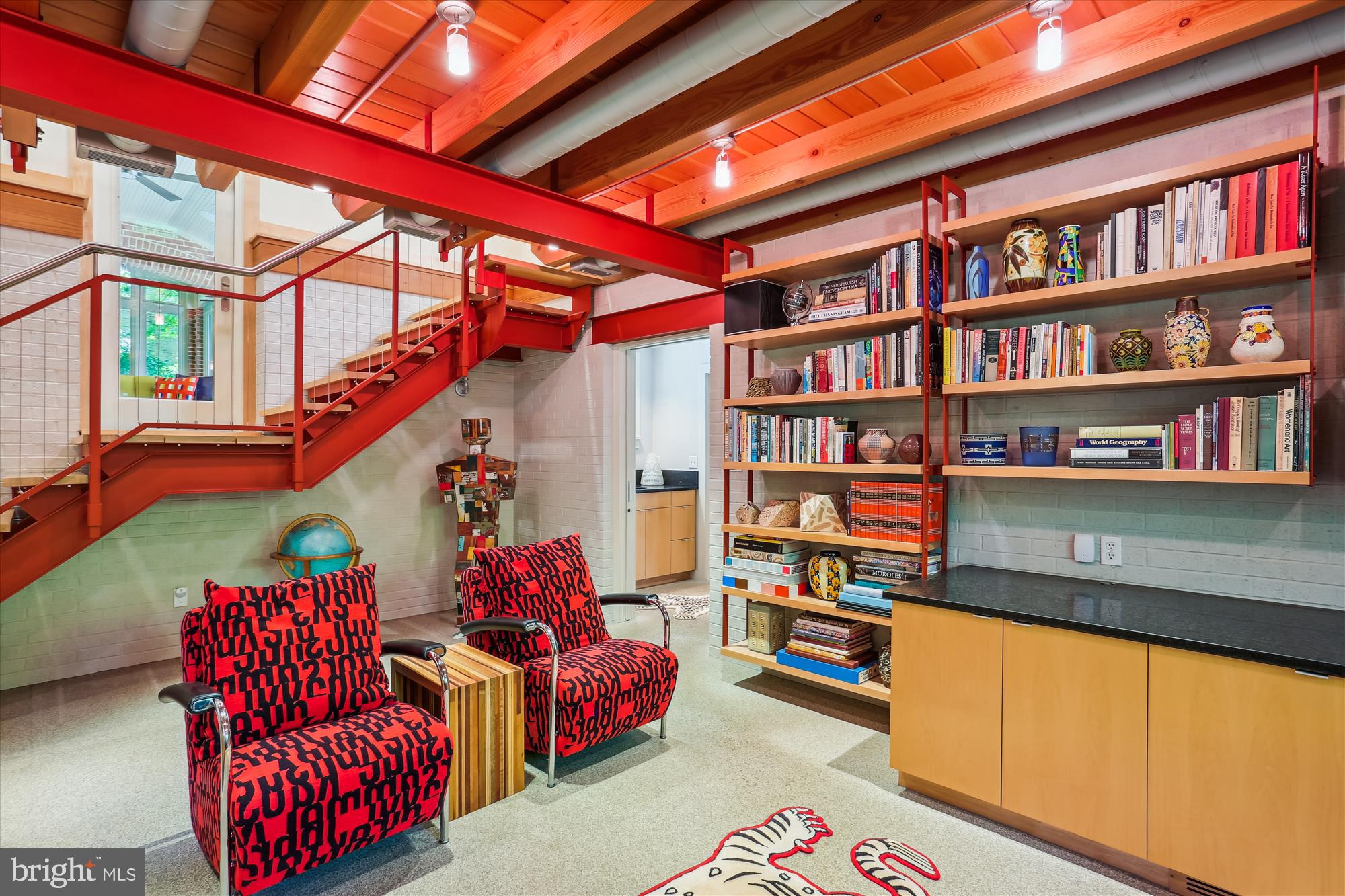 9517 Starmont Road Bethesda, MD 20817 - Photo 27 of 65 Maple and Steel Shelving