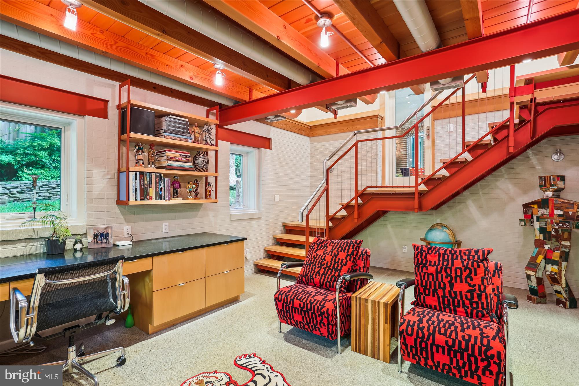 9517 Starmont Road Bethesda, MD 20817 - Photo 6 of 65 Floating Steel Staircase