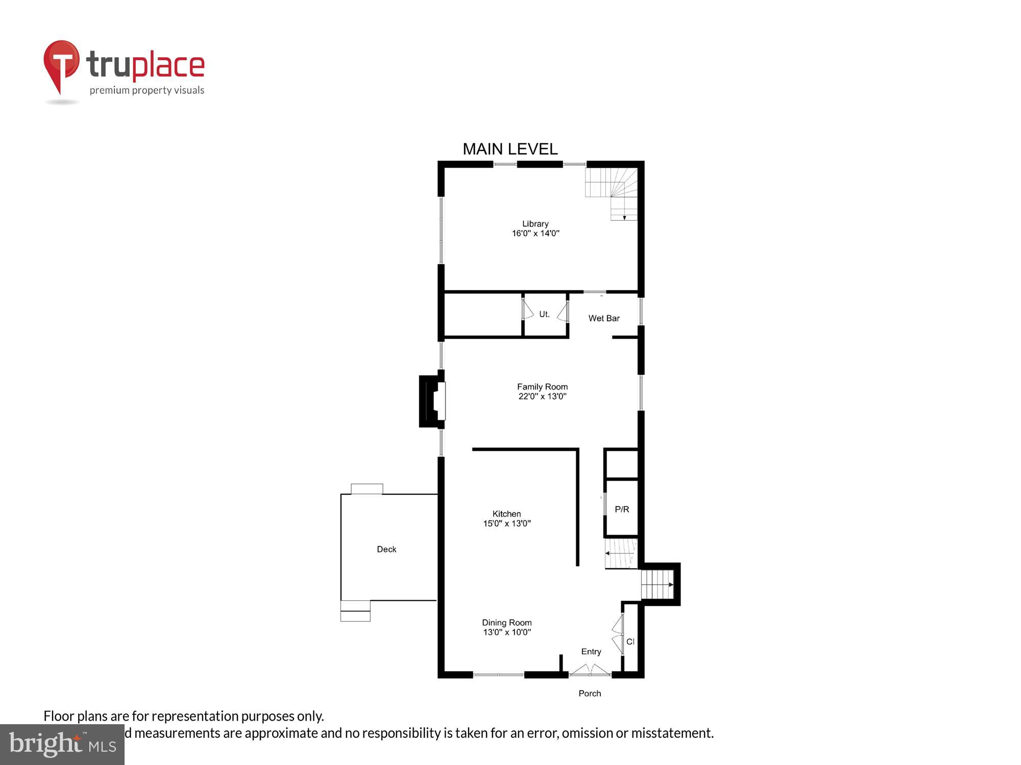 9517 Starmont Road Bethesda, MD 20817 - Photo 61 of 65 Main Level Floor Plan