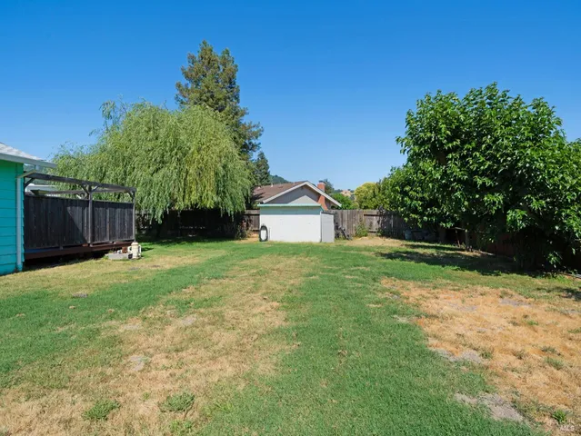 a house view with a outdoor space