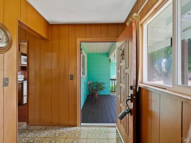 a view of front door