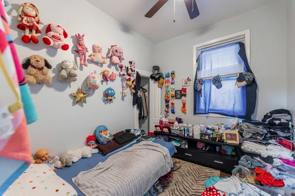 a room with furniture and toys