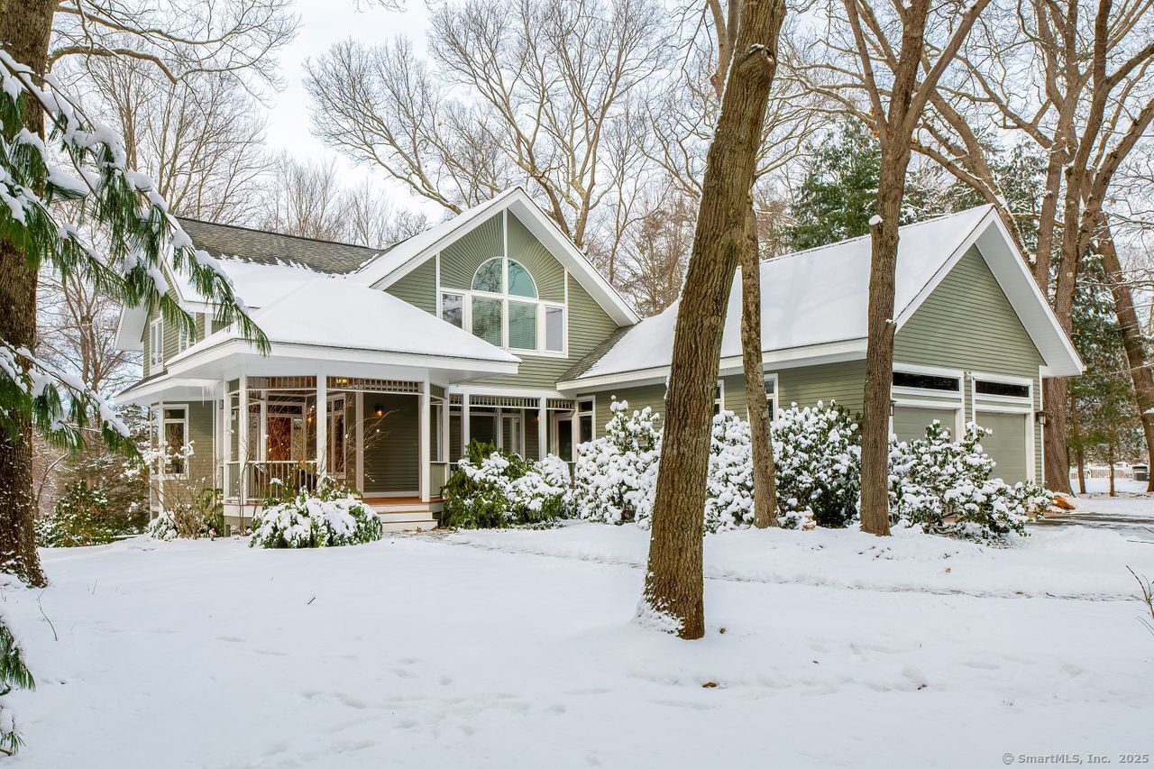 front view of a house with a porch