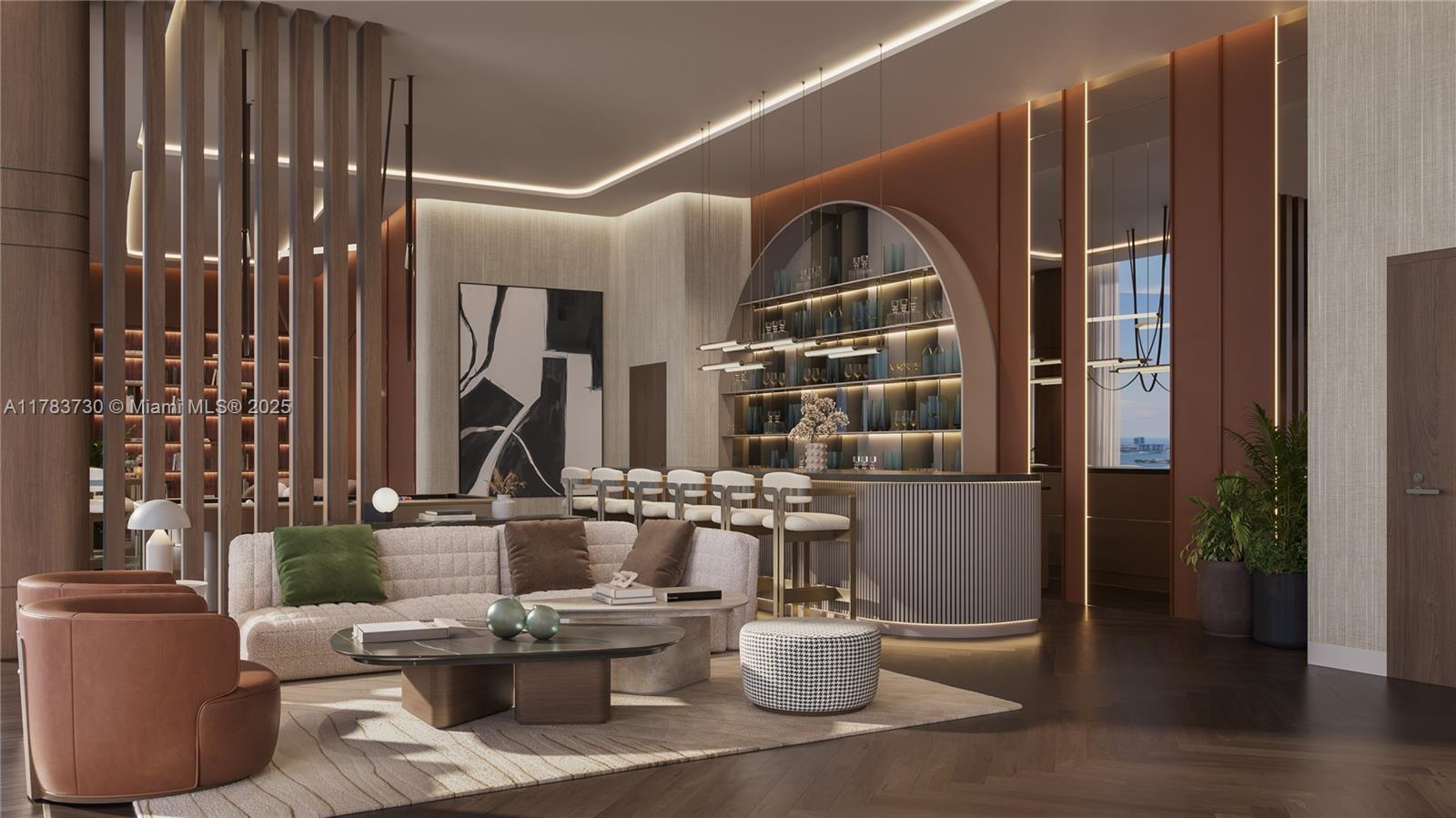 1837 Northeast 4th Avenue, Unit 2203 Miami, FL 33132 - Photo 7 of 18 a living room with furniture