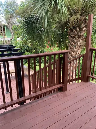 a view of a roof deck