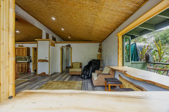 a outdoor space with furniture