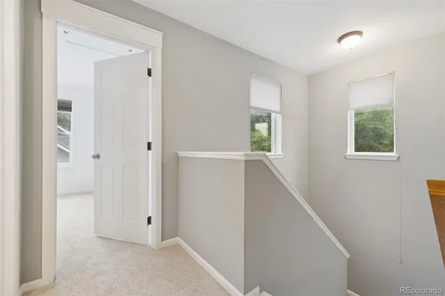 a view of an entryway with window