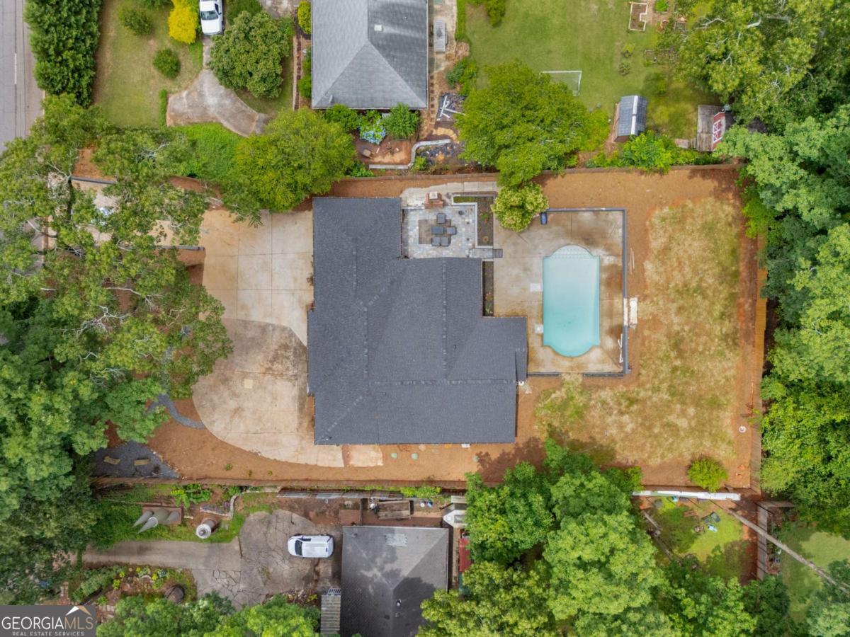 3154 North Druid Hills Road Decatur, GA 30033 - Photo 25 of 84 an aerial view of a house with outdoor space and street view