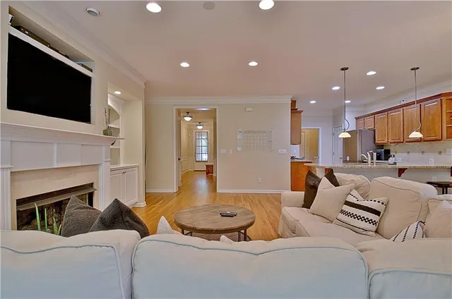a view of livingroom with furniture and window