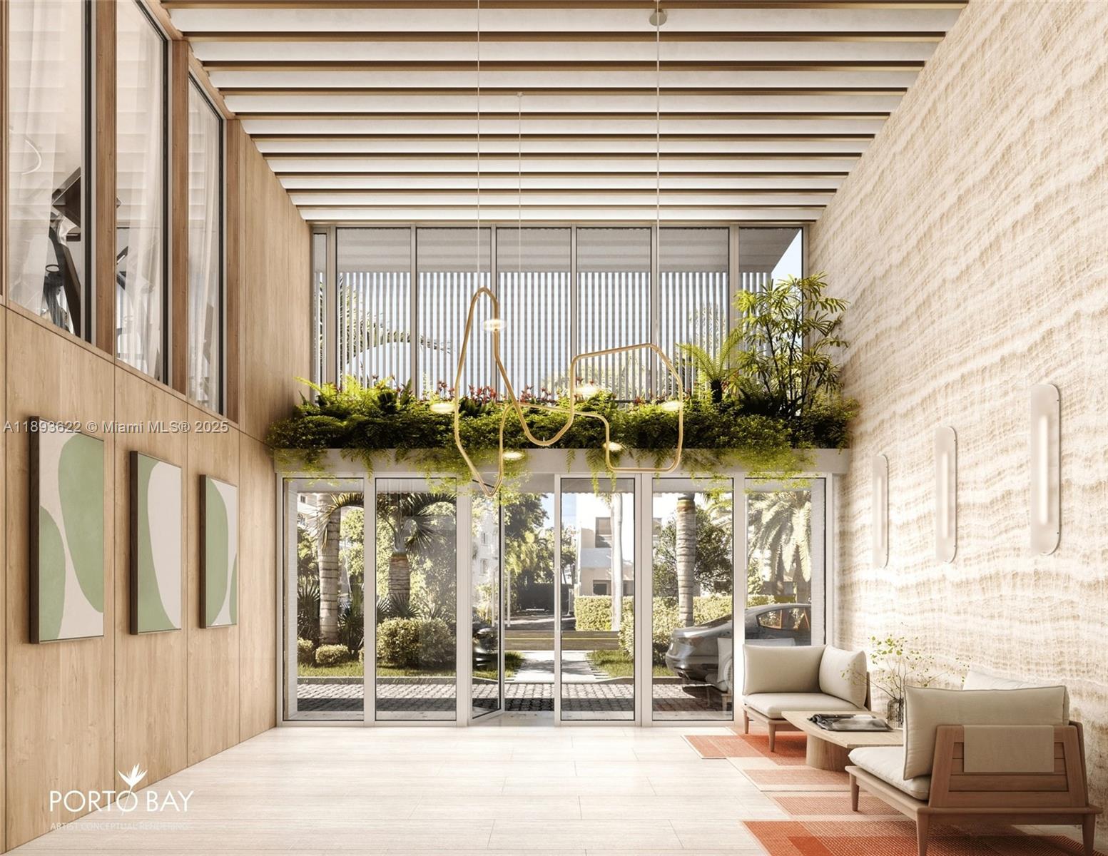1130 100th Street, Unit 3C Bay Harbor Islands, FL 33154 - Photo 2 of 12 a view of a building with a window and brick walls