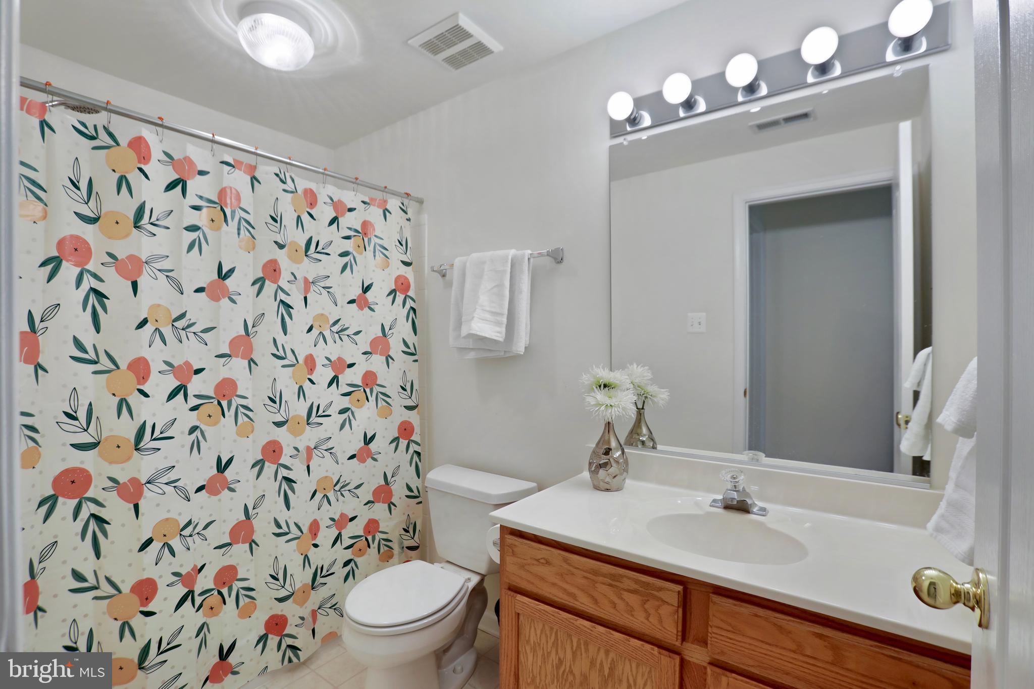 97 Webb Court Frederick, MD 21702 - Photo 21 of 34 a bathroom with a sink a toilet and a mirror