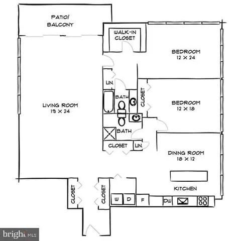 $4,429 | 1815 John F Kennedy Boulevard, Unit 2B2405, Philadelphia, PA 19103