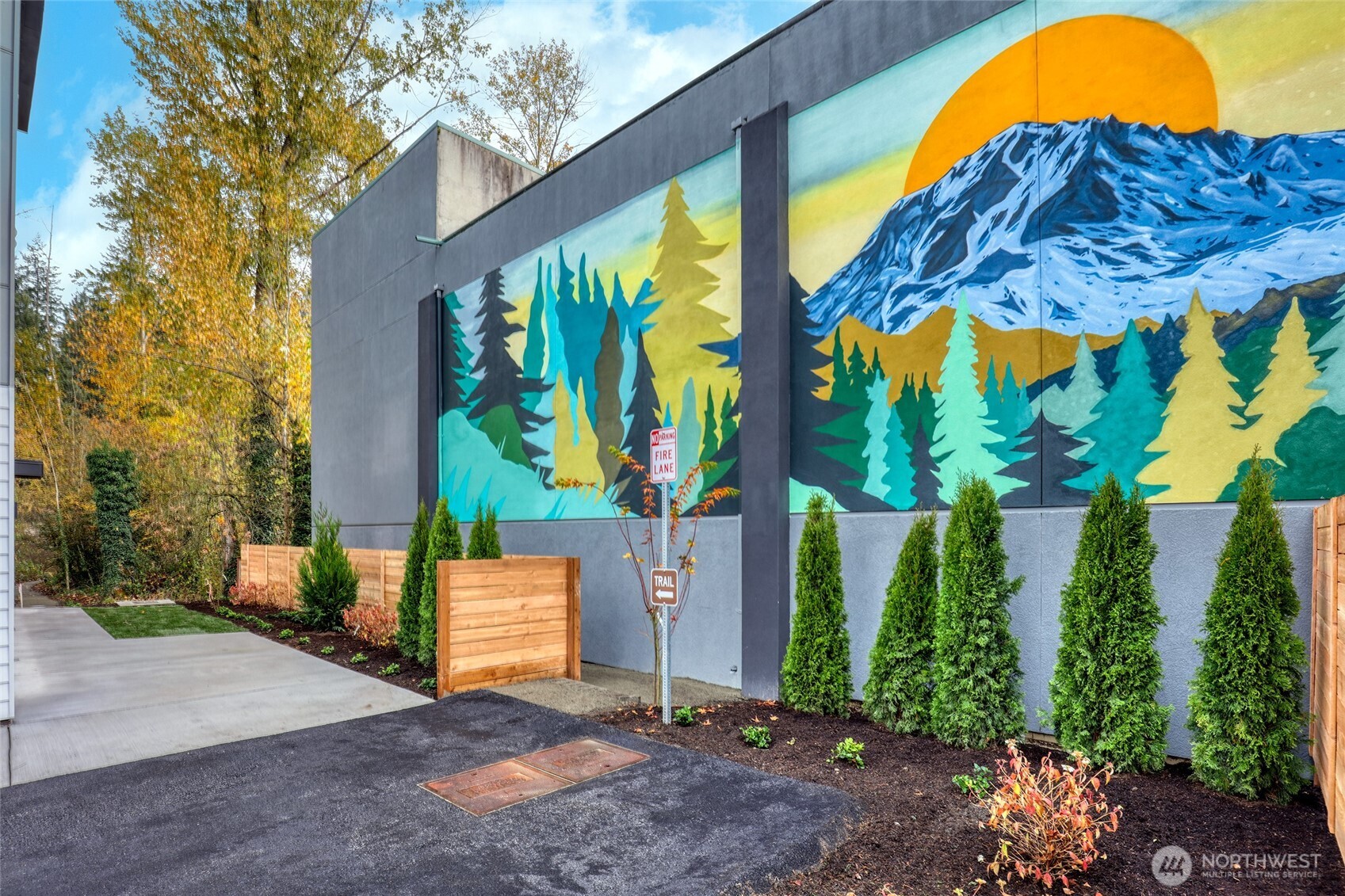 10626 East Riverside Drive Bothell, WA 98011 - Photo 29 of 30 a view of backyard with swimming pool and outdoor seating
