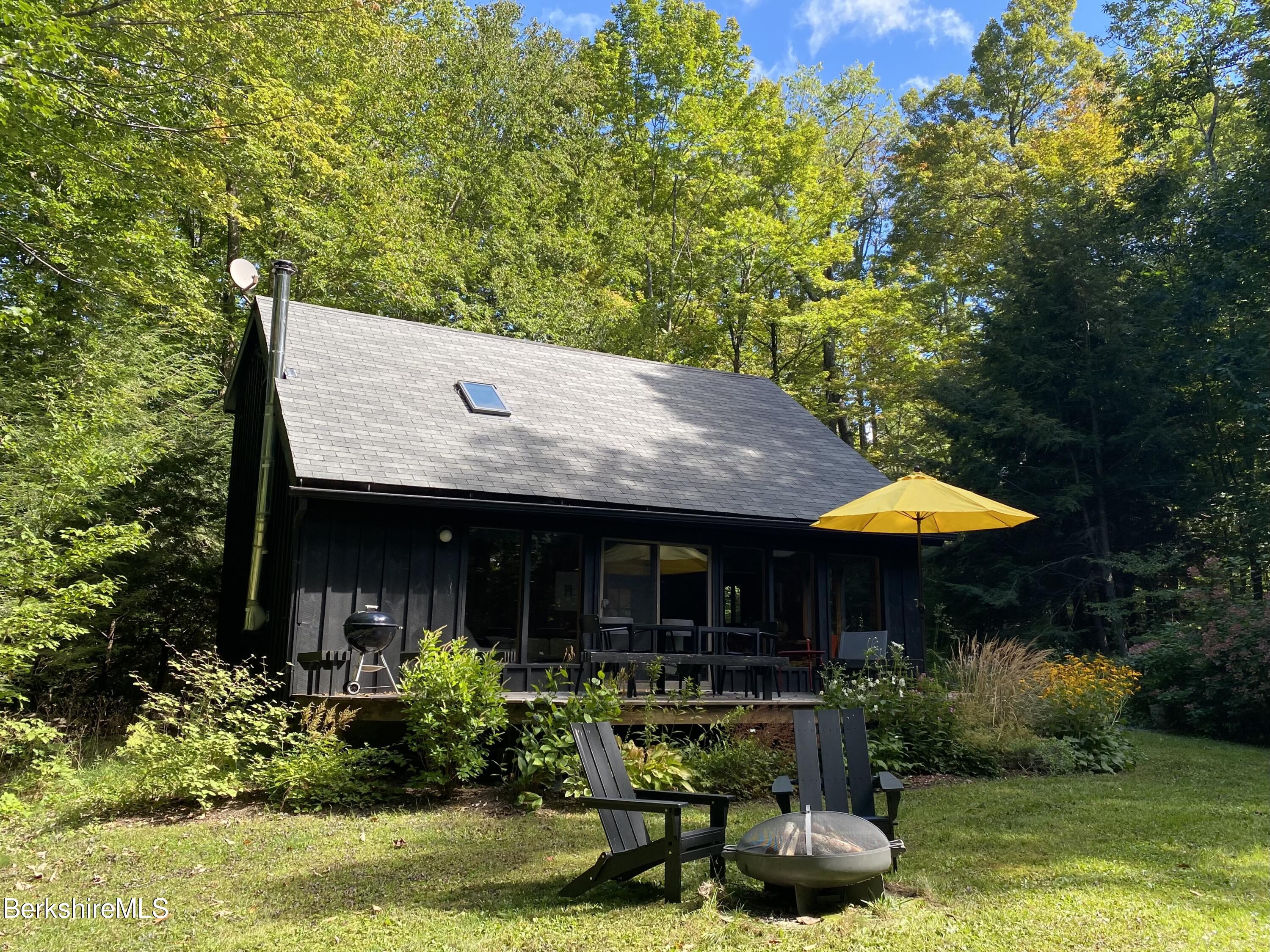 60 New Hartford Road Sandisfield, MA 01255 - Photo 23 of 25 a backyard of a house with yard fire pit and outdoor seating