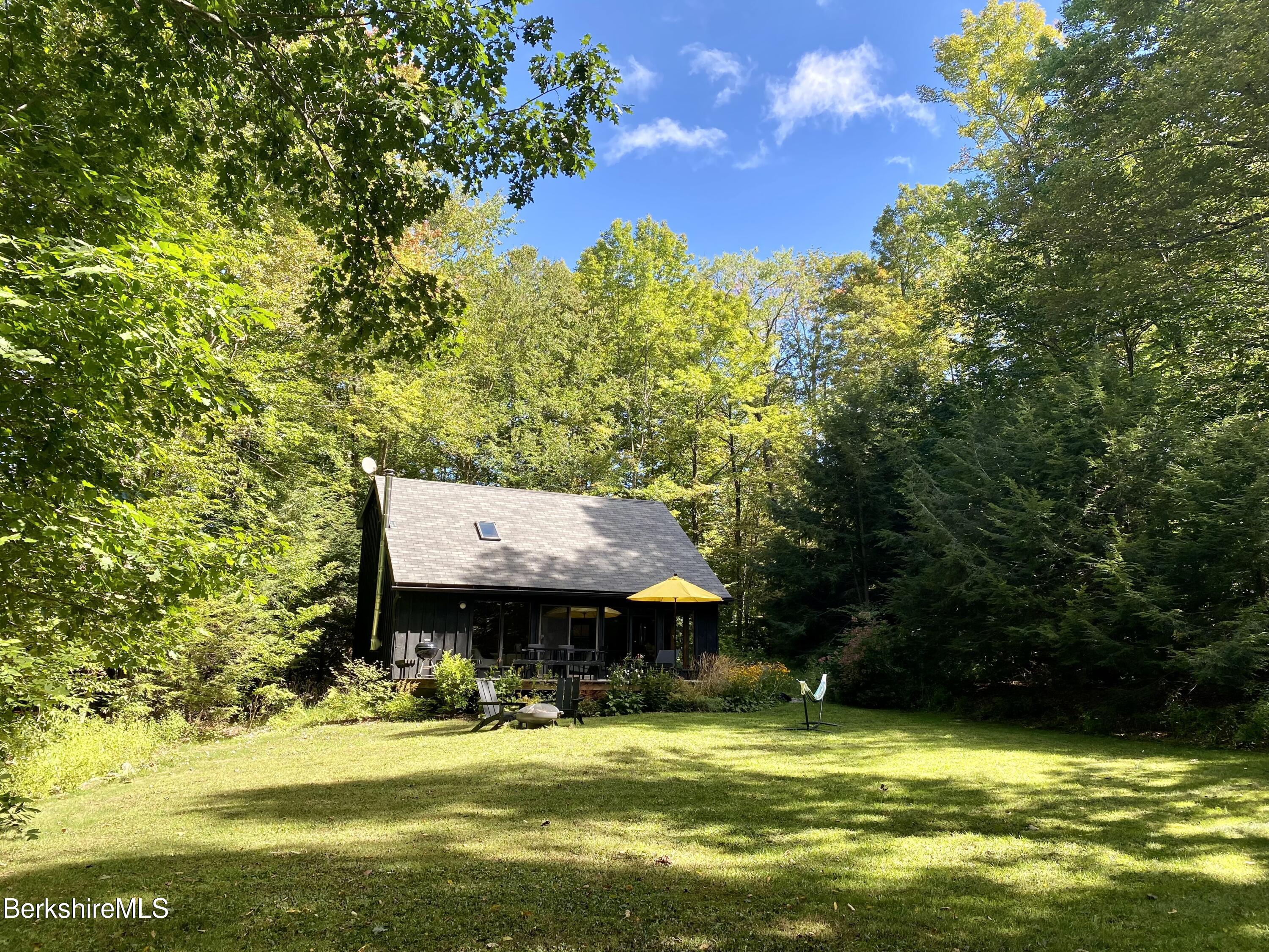 60 New Hartford Road Sandisfield, MA 01255 - Photo 6 of 25 a backyard of a house with lots of green space and fountain
