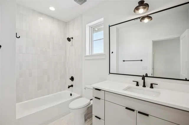 a view of a bathroom with a window