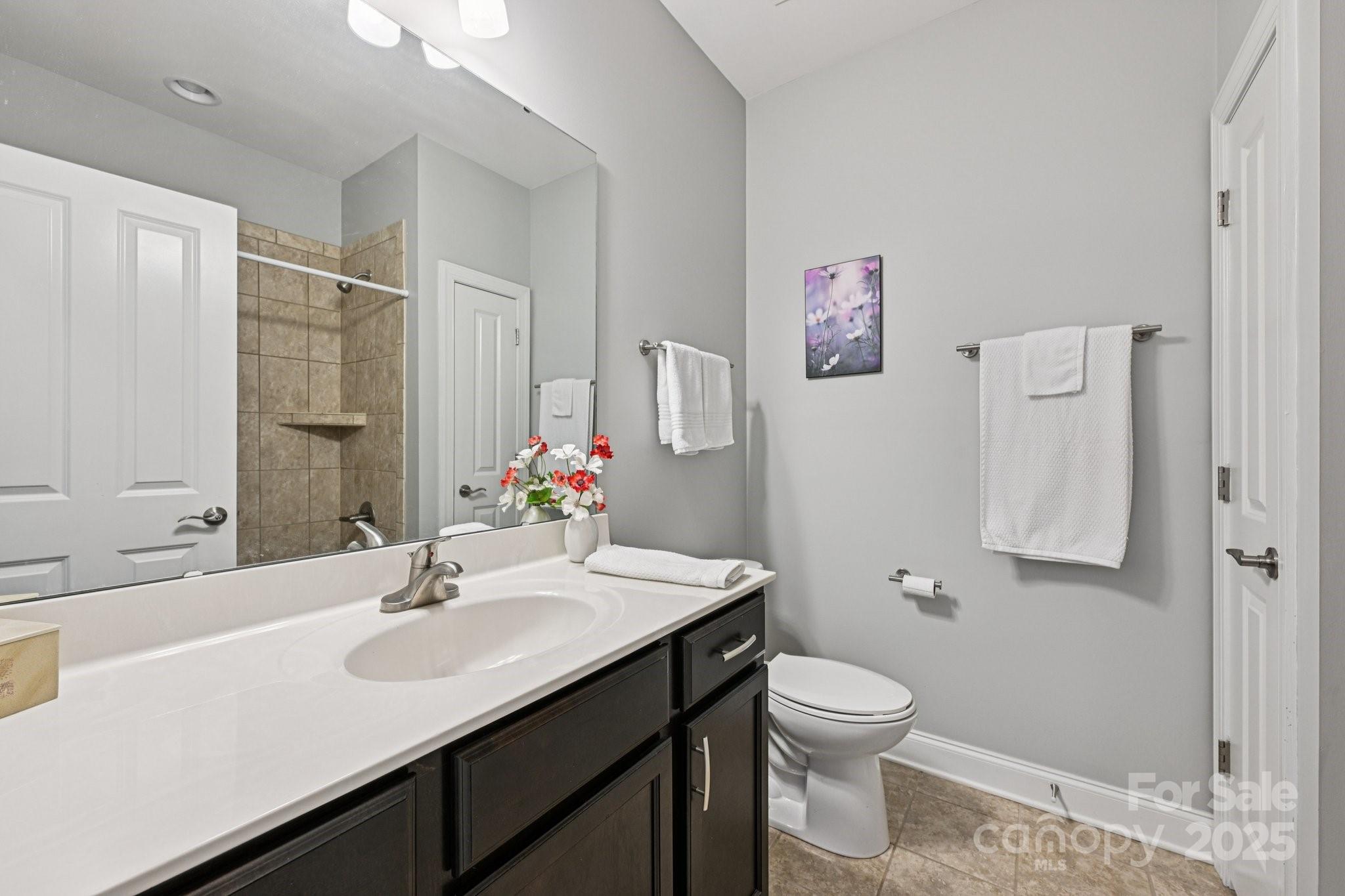 1293 Restoration Drive Waxhaw, NC 28173 - Photo 26 of 41 a bathroom with a sink toilet and a mirror