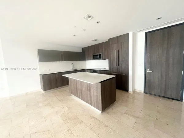 a balcony with a bench