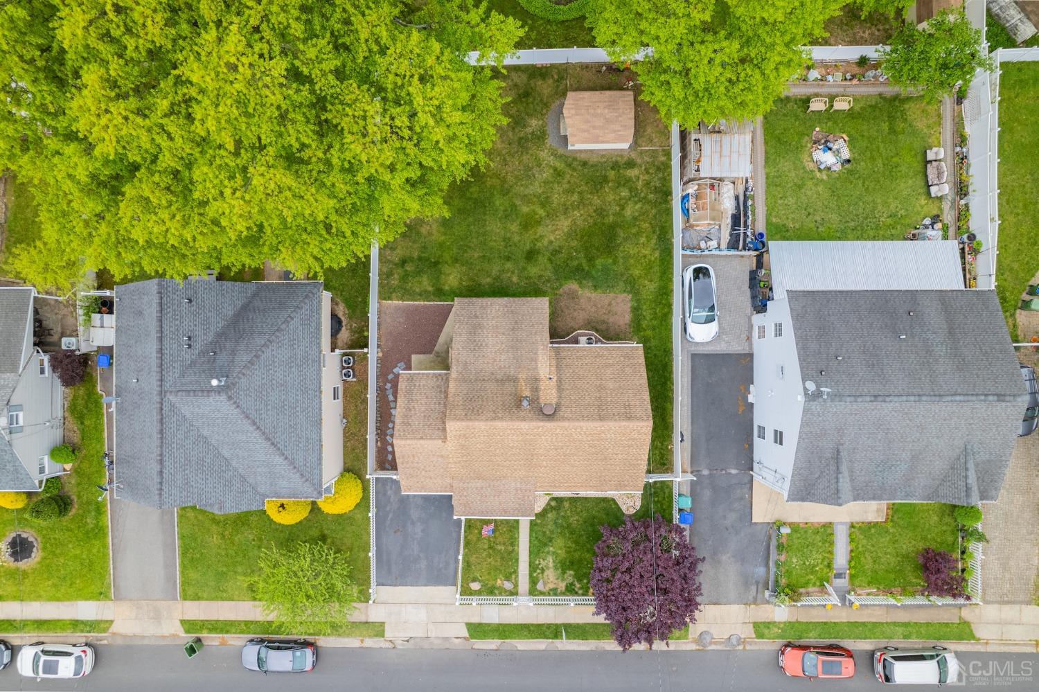 34 Parkerson Road Edison, NJ 08817 - Photo 23 of 26 aerial view of a house with a yard and large tree