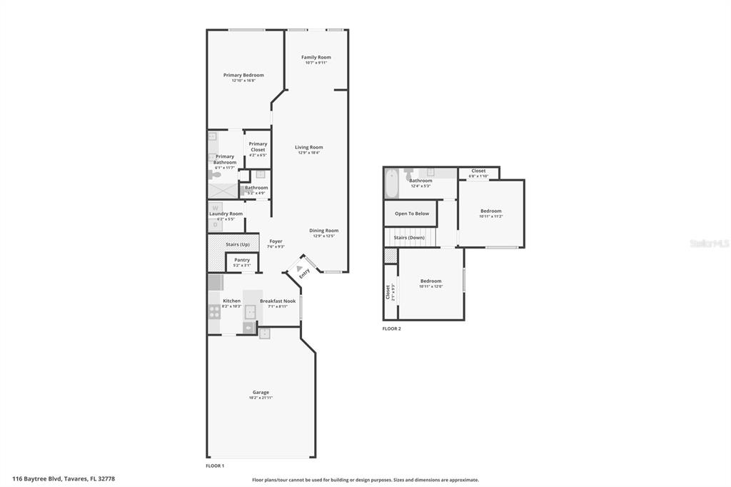 116 Baytree Boulevard Tavares, FL 32778 - Photo 30 of 47 a picture of floor plan