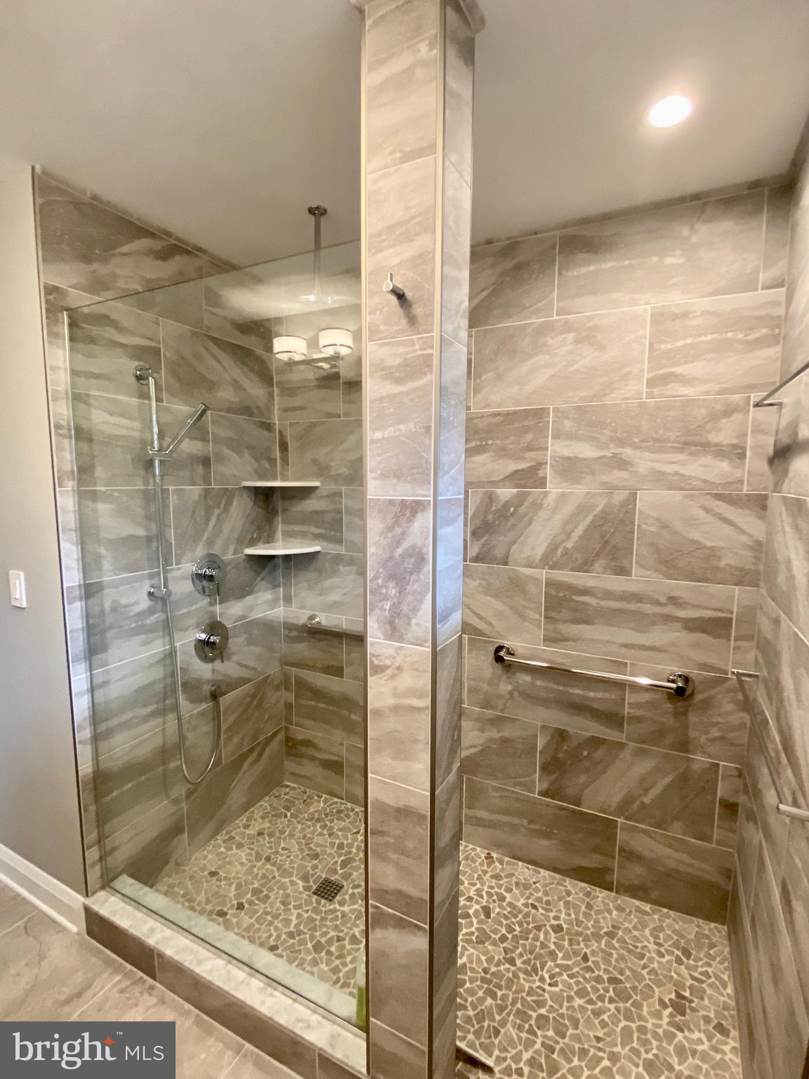 4606 Langshire Road Baldwin, MD 21013 - Photo 14 of 34 Large walk-in Shower w/ glass wall.