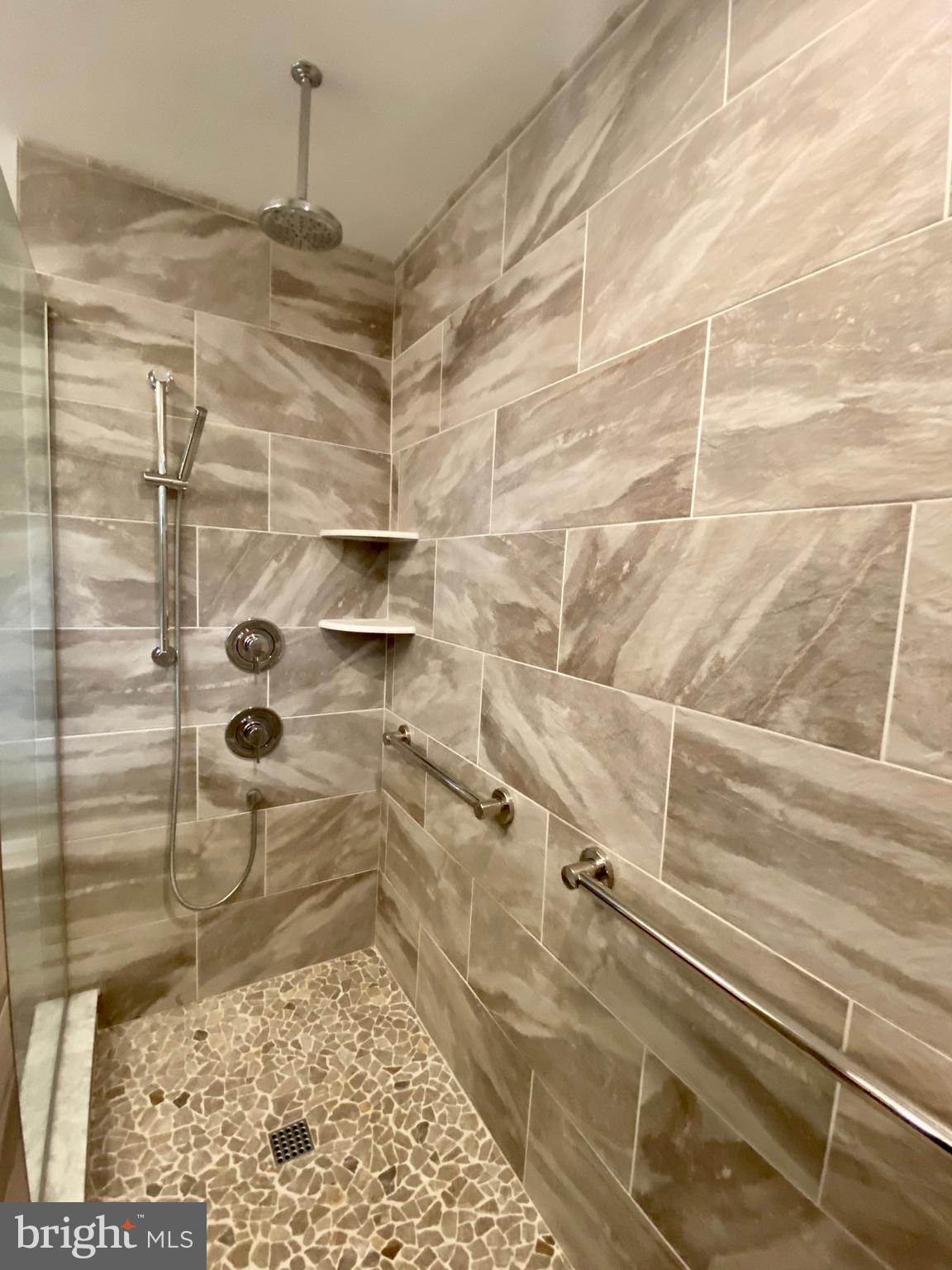 4606 Langshire Road Baldwin, MD 21013 - Photo 15 of 34 Duel shower heads and extra bars.