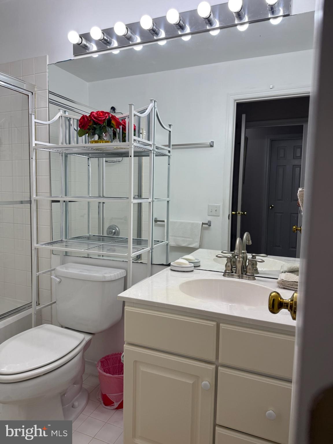 46891 Eaton Terrace, Unit 101 Sterling, VA 20164 - Photo 9 of 41 a bathroom with a sink a toilet and shower