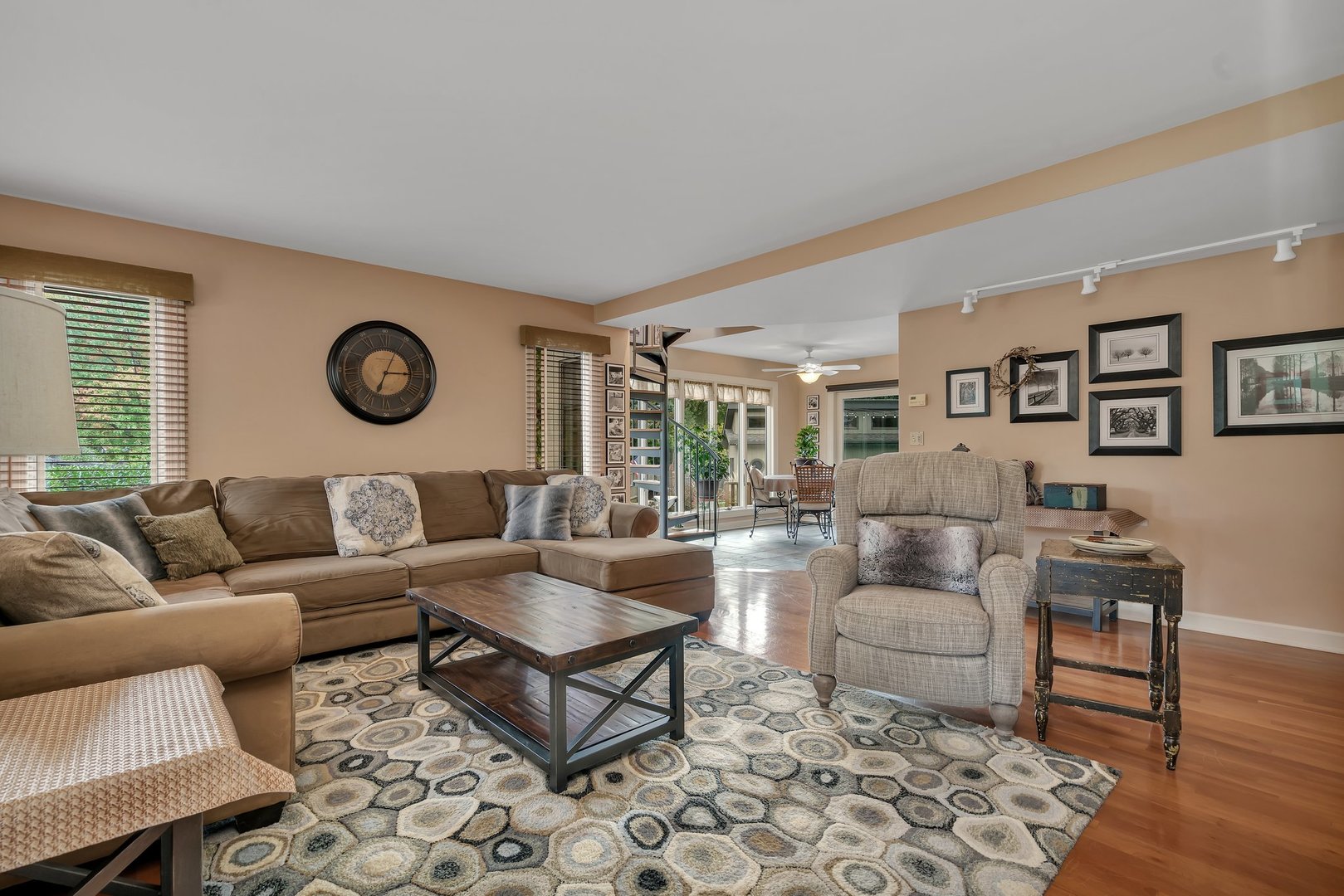 727 South Raven Road Shorewood, IL 60404 - Photo 4 of 36 a living room with furniture and wooden floor