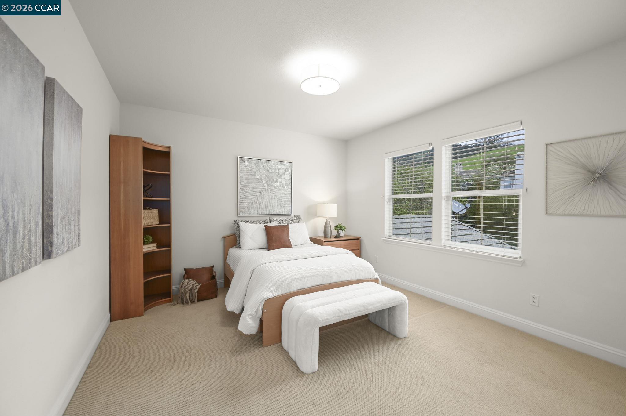135 Diablo Ranch Court Danville, CA 94506 - Photo 40 of 60 a bedroom with a bed and a window