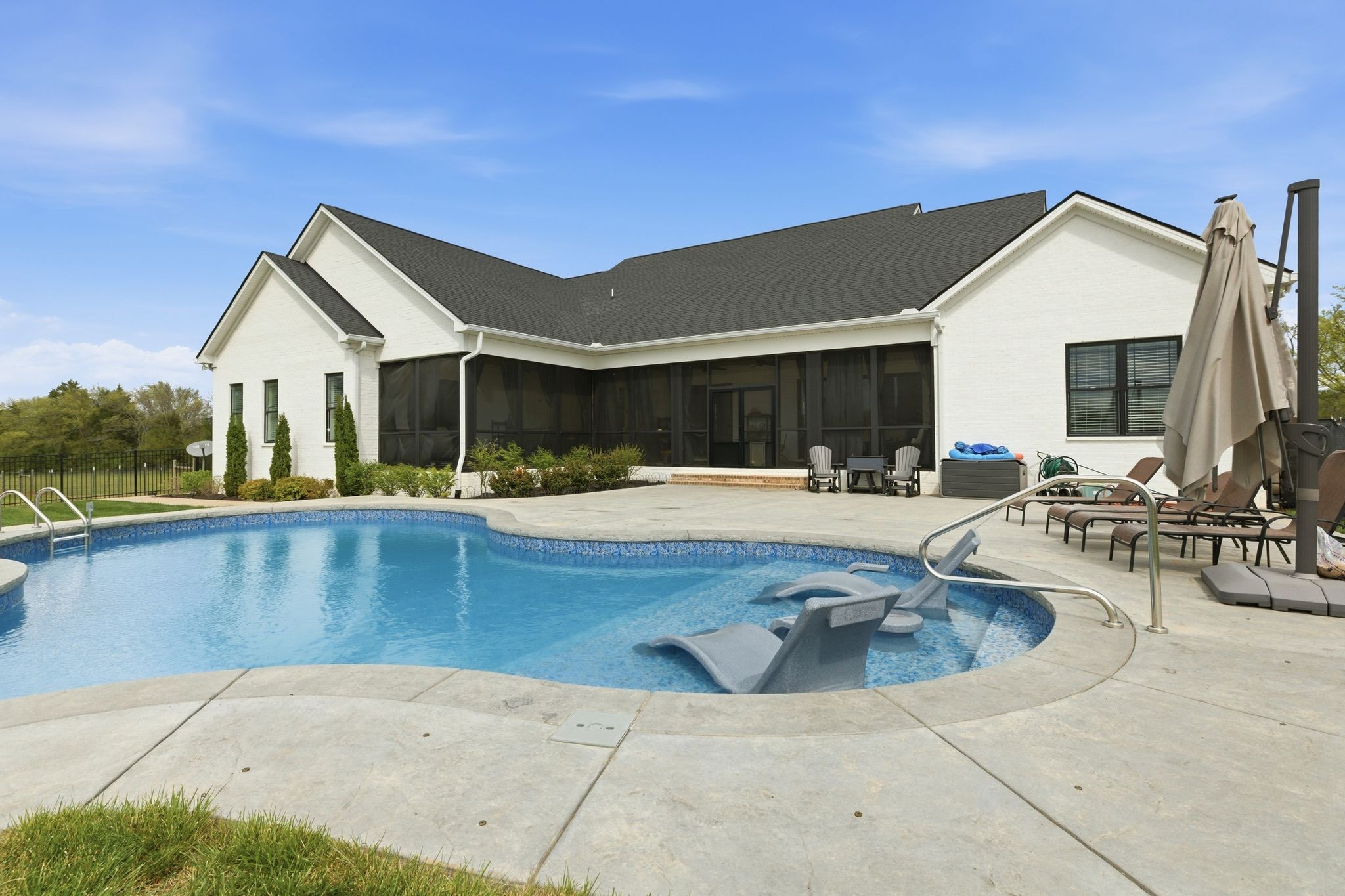 8516 Lowe Christiana Road Christiana, TN 37037 - Photo 44 of 53 a view of outdoor space with swimming pool and seating