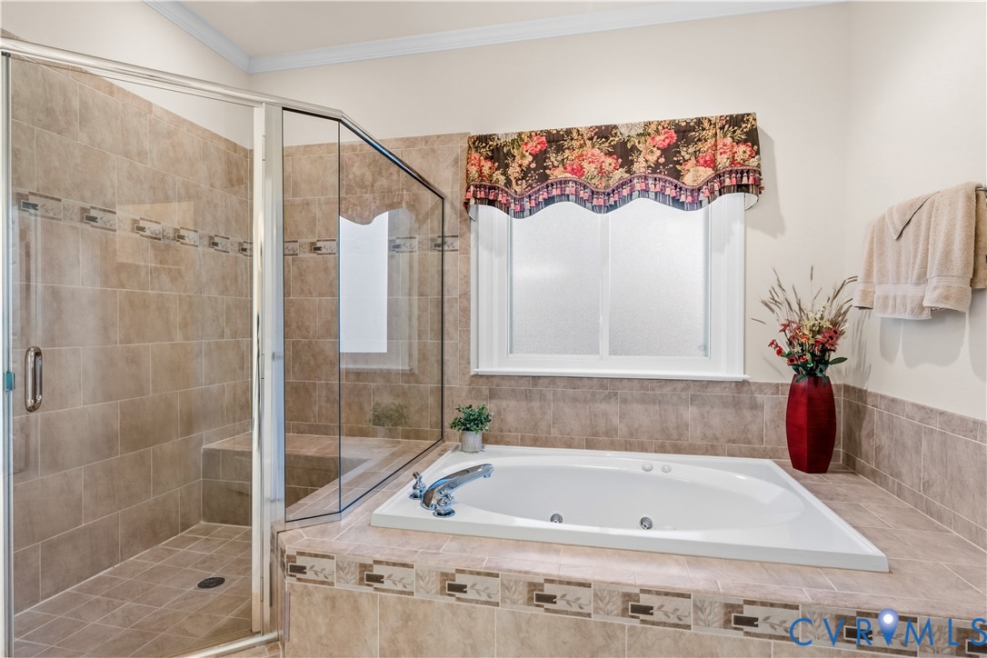 270 Petersburg Road Powhatan, VA 23139 - Photo 38 of 90 a bathroom with a bath tub and a shower