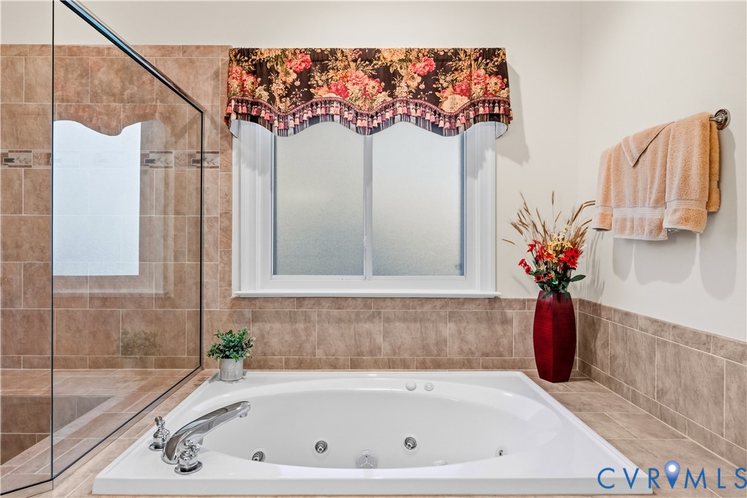 270 Petersburg Road Powhatan, VA 23139 - Photo 39 of 90 a bath tub sitting next to a blue sink