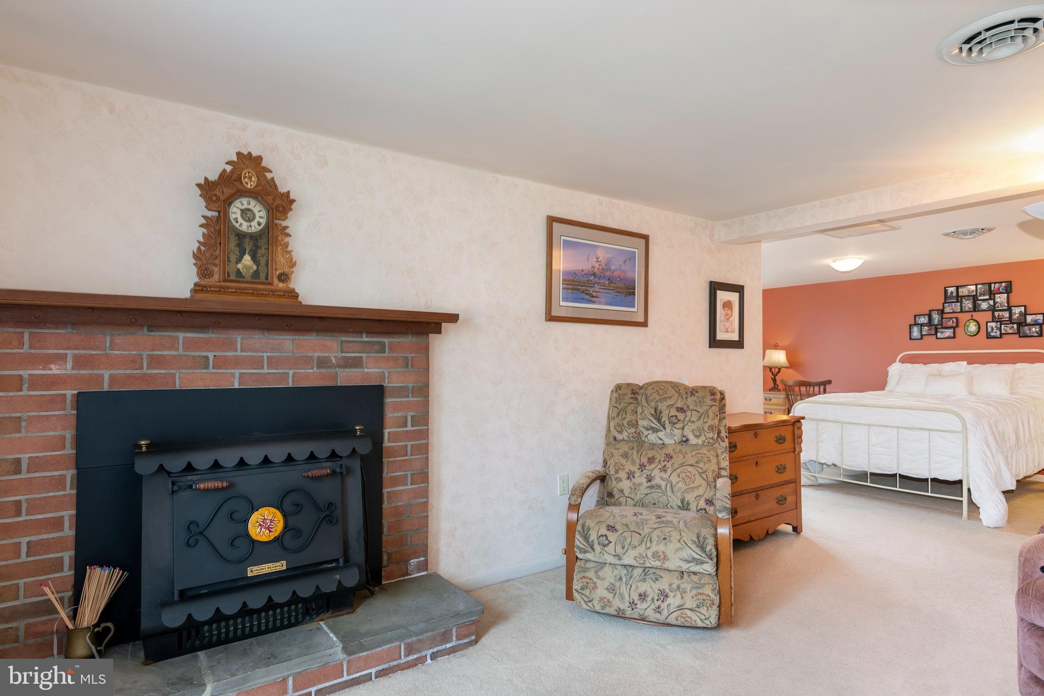 4711 Steamboat Road Woolford, MD 21677 - Photo 22 of 63 Primary Bedroom Wood Burning Fireplace