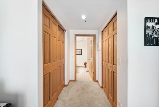 1705 Pavilion Way, Unit 504 Park Ridge, IL 60068 - Photo 14 of 15 a view of a hallway with a wooden door