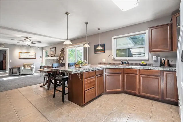 a kitchen with a sink and counter