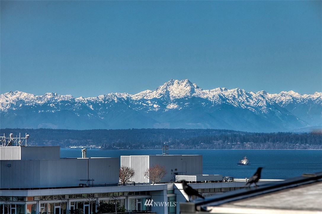 2720 3rd Avenue, Unit 502 Seattle, WA 98121 - Photo 25 of 28 an aerial view of a house with a lake view