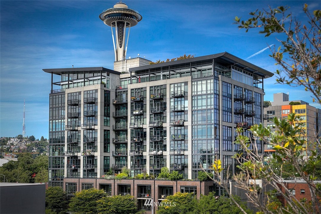2720 3rd Avenue, Unit 502 Seattle, WA 98121 - Photo 27 of 28 a front view of a building with glass windows