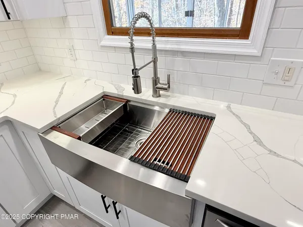 a close up of a sink